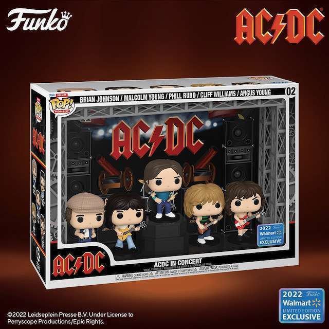 Funko Pop DELUXE MOMENT AC/DC IN CONCERT Wallmart Exclusive