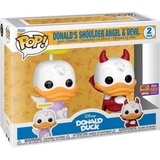Funko Pop Disney Donald Duck Angel and Devil Vinyl 2 Pack Exclusive