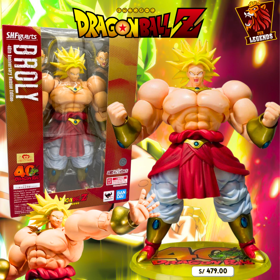 S.H.Figuarts Broly 40th Anniversary Reissue Edition de Dragon Ball Z.