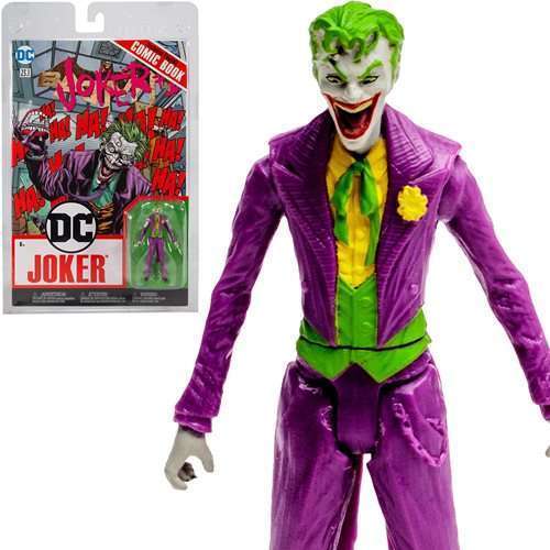 Mcfarlane The Joker Page Punchers 3-Inch Scale Action Figure with Joker #1 Comic Book