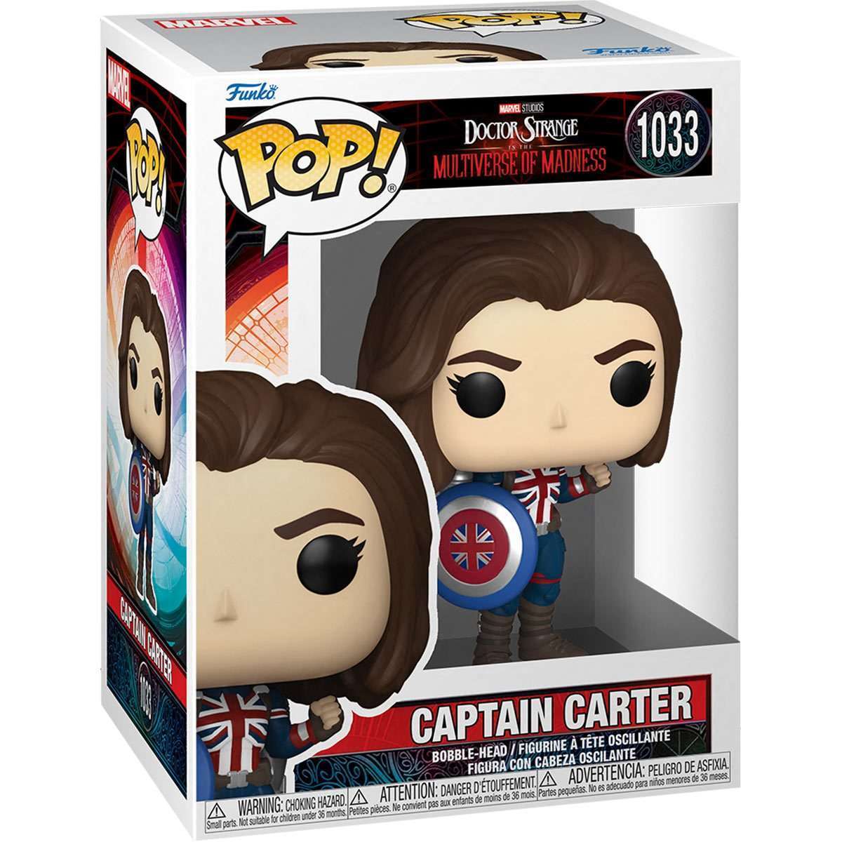Funko Pop Doctor Strange in the Multiverse of Madness Captain Carter