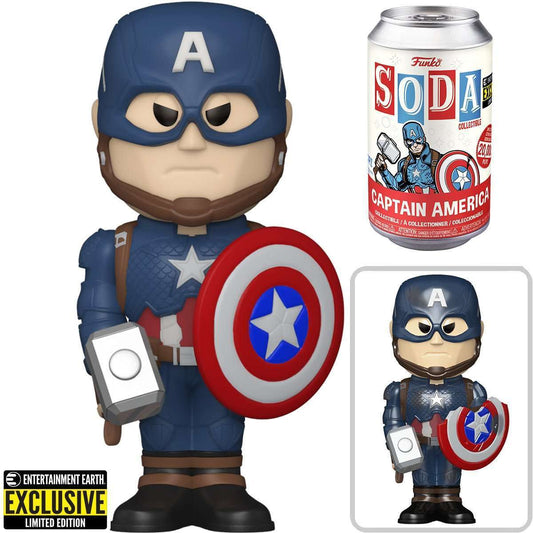 Funko Pop Soda Avengers Endgame Captain America Entertainment Earth Exclusive