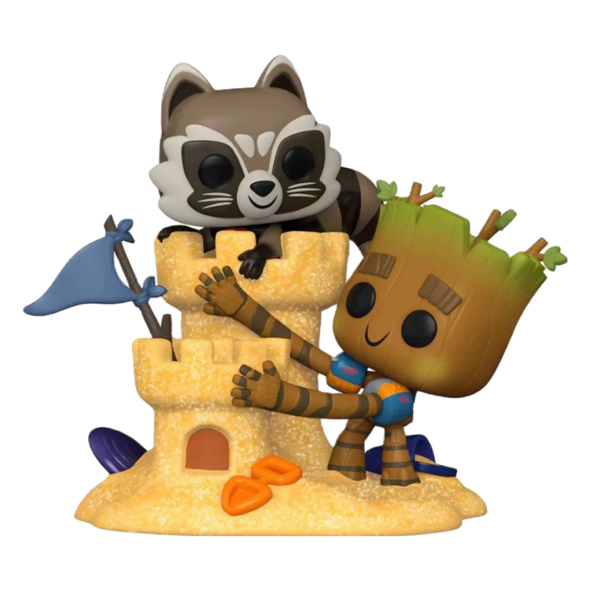 Funko Pop MOMENT MARVEL ROCKET & GROOT BEACH DAY