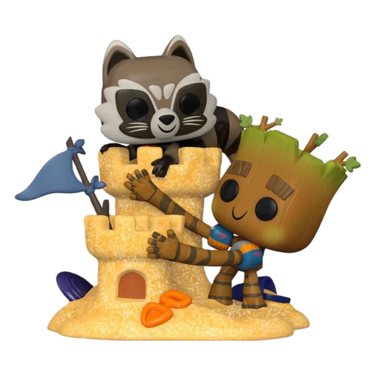 Funko Pop MOMENT MARVEL ROCKET & GROOT BEACH DAY