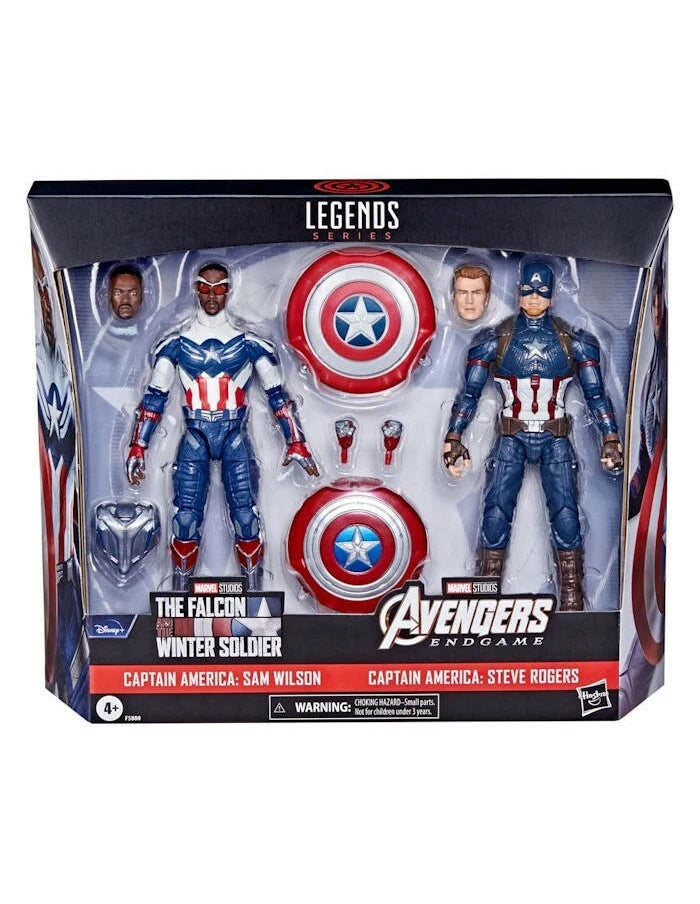 Marvel Legends Capitán América Steve Rogers y Sam Wilson
